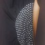 Vintage black one shoulder diamond dress (free post) Image 3