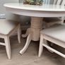 extending round table & 4 chairs Image 2