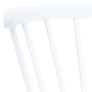 Dining Chairs 2 pcs White Solid Rubber Wood Image 6