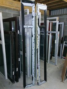 black on cream pvc windows