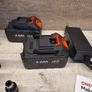 ONEVAN 1/2 inch Cordless Impact Wrench 1700Nm Brushless Electric with 2 Batteries & Fast Charger Red Black Image 5