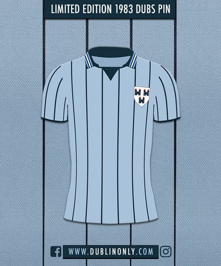 Limited Edition 1983 Dublin GAA Jersey Pin Badge