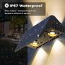 Solar Fence Lights Outdoor Garden, Warm White, Up & Down Solar Wall Lights Outdoor, Waterproof, 120 Lumens Bright Dusk to Dawn for Yard/Pool/Porch - 2 Pack Image 9