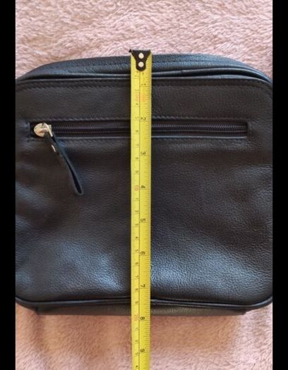 Taurus Real Leather Crossbody Bag - Triple Compartment