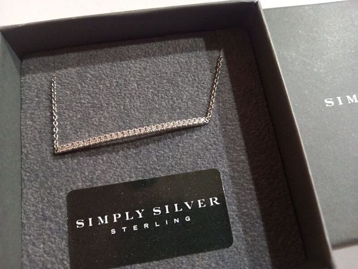 Simply Silver Sterling Silver 925 Cubic Zirconia Bracelet NEW with Box & Tags