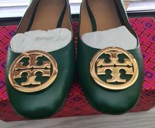 Tory Burch Green Ballet Shoes Size Us 8.5, Uk 40