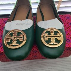 Tory Burch Green Ballet Shoes Size Us 8.5, Uk 40