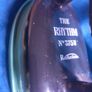 Vintage 1930s "The Rhythm" No. 375U Gas Iron with Enamel Trivet Stand & Hose Image 4