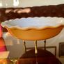 Emile Henry Beautiful Yellow Ruffled Pie Pan Made in France Image 7