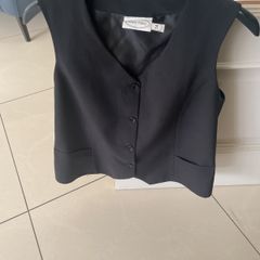 Waitresses quality black waistcoast size 14