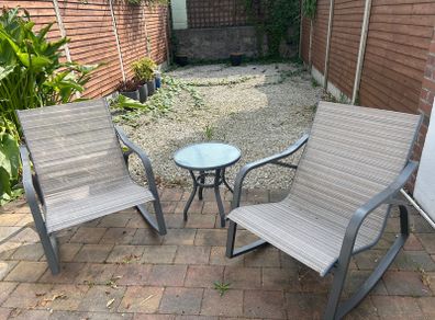 Outdoor Furniture - Rocking Chairs & Table
