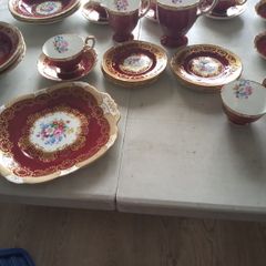 Crown staffordshire antique dinner/tea service