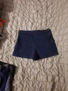 denim high waist shorts