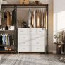 Chest of Drawers with 9 Drawers, Fabric Storage Dresser for Bedroom, Tall Drawer Organizer Image 5