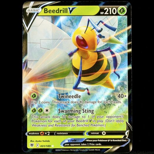 Beedrill V 001/189 Double Ultra Rare Astral Radiance Pokemon Card