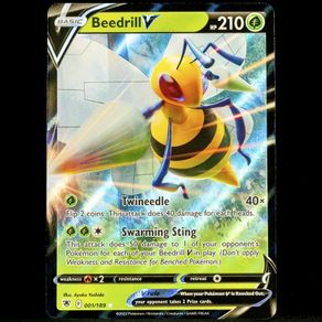 Beedrill V 001/189 Double Ultra Rare Astral Radiance Pokemon Card