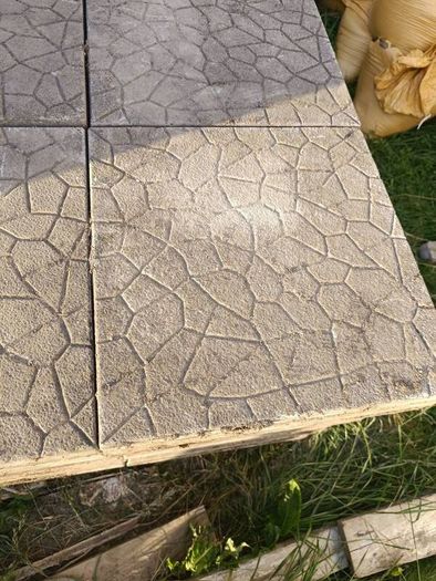 Reclaimed Paving Patio Tiles Concrete Slabs Buff Stone Effect