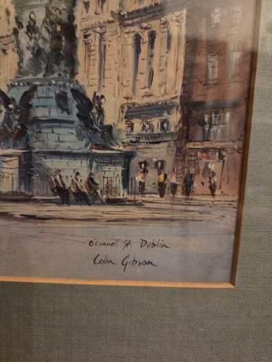 O'Connell St Dublin by Colin Gibson - Framed