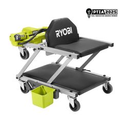 RYOBI 18V ONE+ Dual Function Lighted Creeper Seat PCL692B