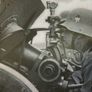 Ww2 artillery sight flak 88 and traversing crank for the German flak Image 8