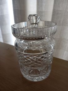 Waterford crystal lidded jam pot