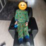 Kids black leather armchair & recliner Image 5