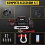 Electric Winch 13500 LBS/ 6123KG 12V 27M/92FT Synthetic Tow Rope Image 5