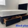 New Stylish Single Divan Beds. Tufted Sprung Memory Foam Mattresses Available. Optional Drawers Available Image 4