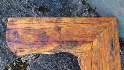 Country Style Driftwood Corner Shelf / Display