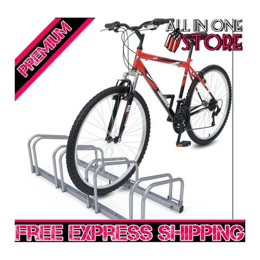 4 Bike Stand Floor or Wall mounted bike rack for garage Bicycle Parking rack Cycle Storage Locking Stand (FREE POSTAGE)