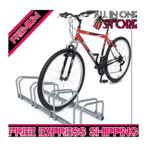 4 Bike Stand Floor or Wall mounted bike rack for garage Bicycle Parking rack Cycle Storage Locking Stand (FREE POSTAGE)