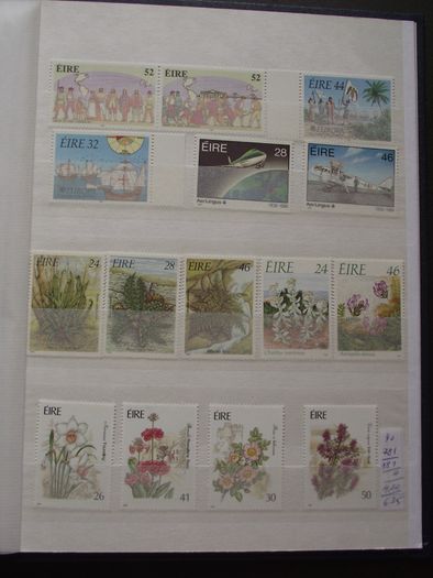 A new stock book (Number 2) filled with mint Irish stamps from years 1968-2000