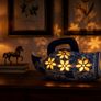 Large Blue & White Chinese-Style Ceramic Fish Image 2
