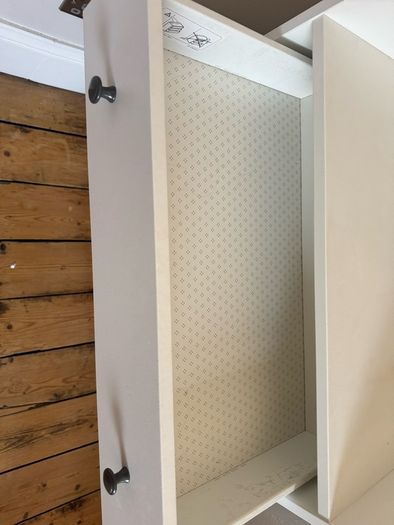 IKEA HAUGA White 3-Drawer Dresser
