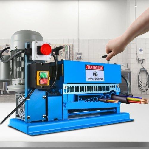 5-40MM Automatic Wire Stripping Machine 370W Kinds Of Metal Cable Wire Stripper With 10 Blades Powered Electric Wire Stripper 15 M/Min