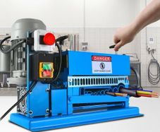 5-40MM Automatic Wire Stripping Machine 370W Kinds Of Metal Cable Wire Stripper With 10 Blades Powered Electric Wire Stripper 15 M/Min