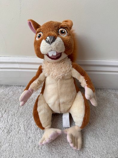 Disney The Wild Benny Squirrel Soft Plush approx. 10" Dirty Damaged Vintage Please see photos