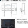 Ultra Slim TV Wall Bracket Mount for 23-60 inchs LCD LED TVs, Low Profile Tilt TV Wall Mount up to VESA 400x400mm, 50 inch tv wall bracket with Spring Locking System, Includes 5 Cable Ties (FREE POSTAGE) Image 5