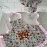 Children ''Cupcake'' Apron and Chef's Hat. Double-sided aprons. PERFECT FOR A GIFT Image 3