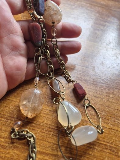 Vintage Mineral Stones Necklace