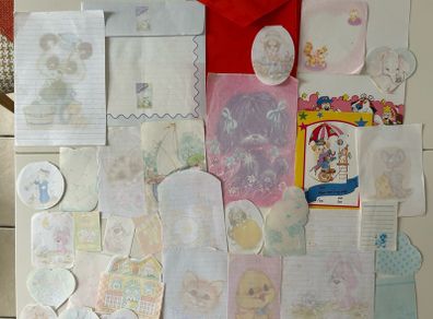 1980,s Vintage Fancy Paper Bundle