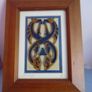 Glass painting, Celtic Seahorse.Celtic Illuminations picture.Home decor.Gift Image 5