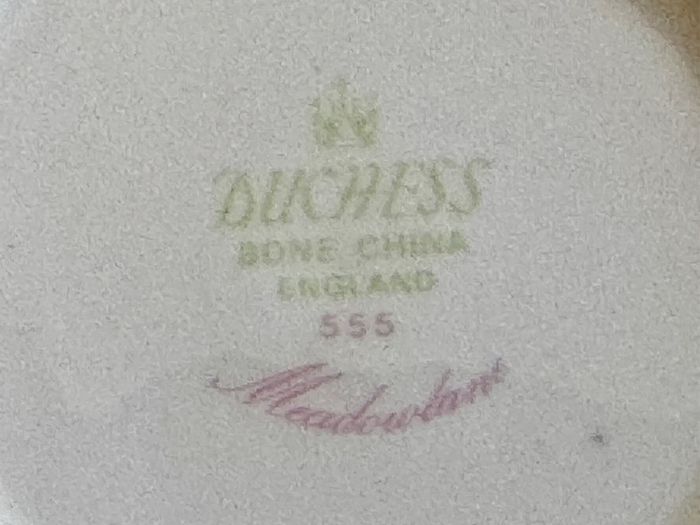 Duchess Bone China Tea Set Meadowlane Pattern 555