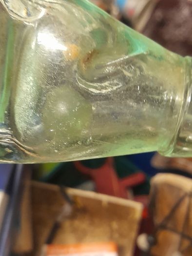 Antique James Duncan JD Glass Codd Neck Bottle Featuring a Marble Stopper