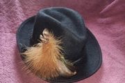 felt feather hat
