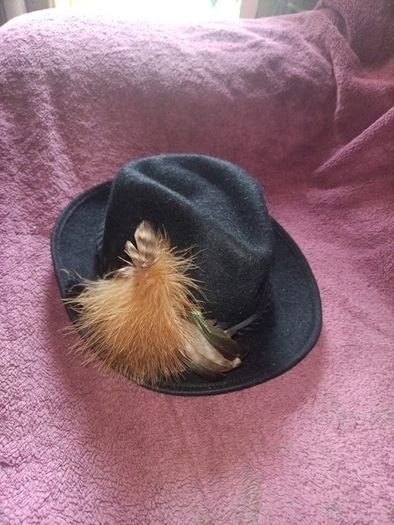 felt feather hat