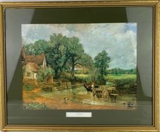 Vintage print, The Haywain by John Constable print