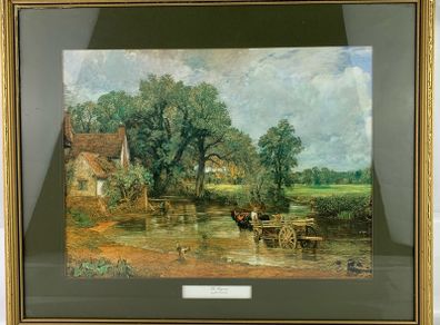 Vintage print, The Haywain by John Constable print
