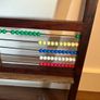 Vintage children's wooden educational learning frame Image 4