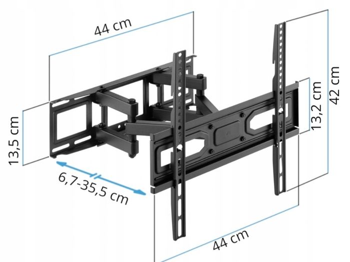 Tv Wall Mount Bracket Tilt Swivel 32"-70"